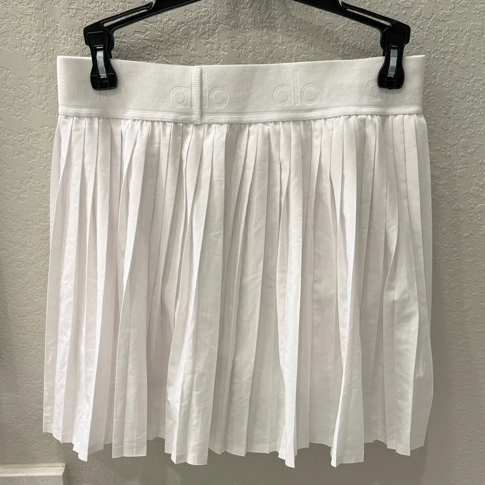 ALO Yoga Asymmetrical White Skirt
